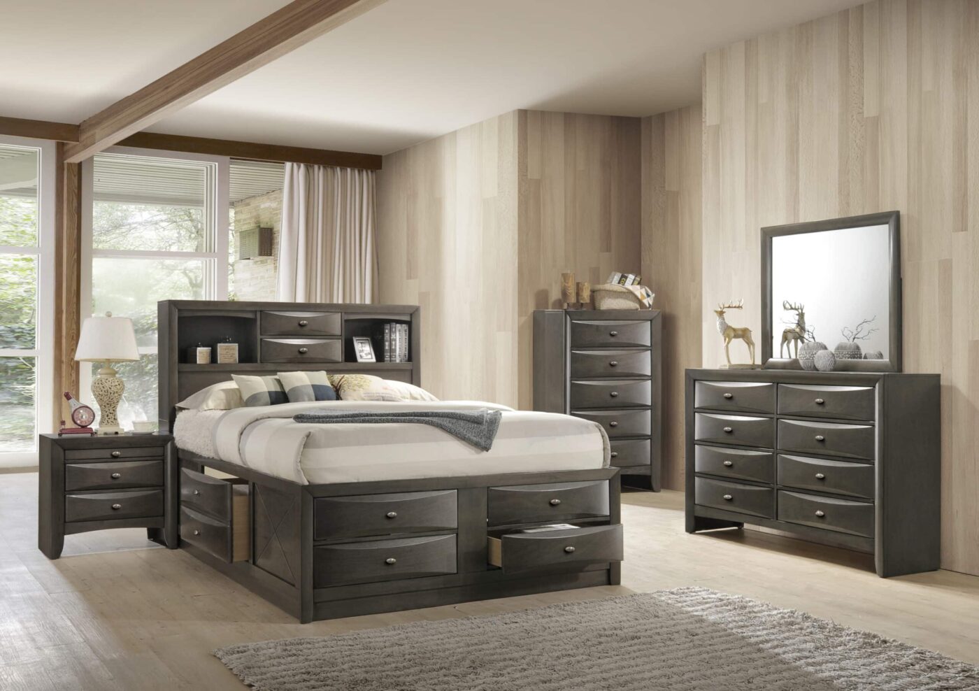 Ultimate Storage Bed Gray